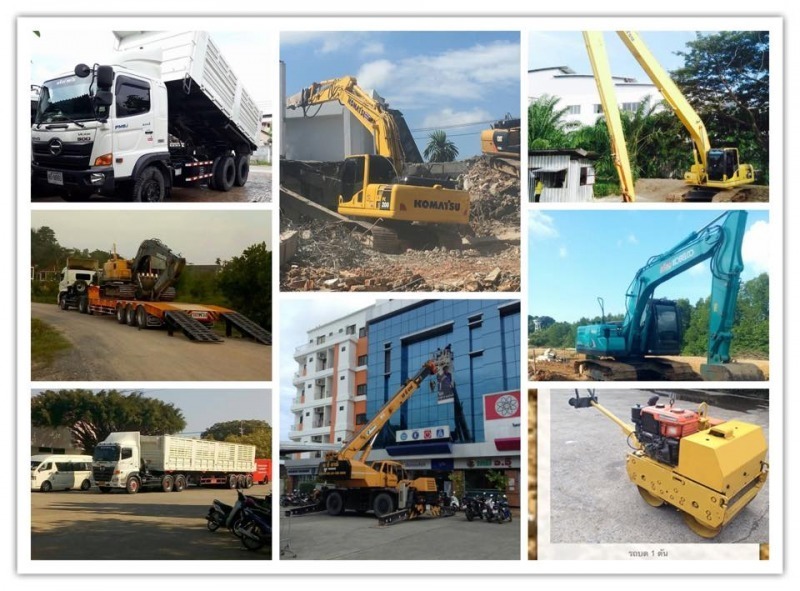 ให้เช่ารถเครน,รถแบคโฮ,รถบรรทุก